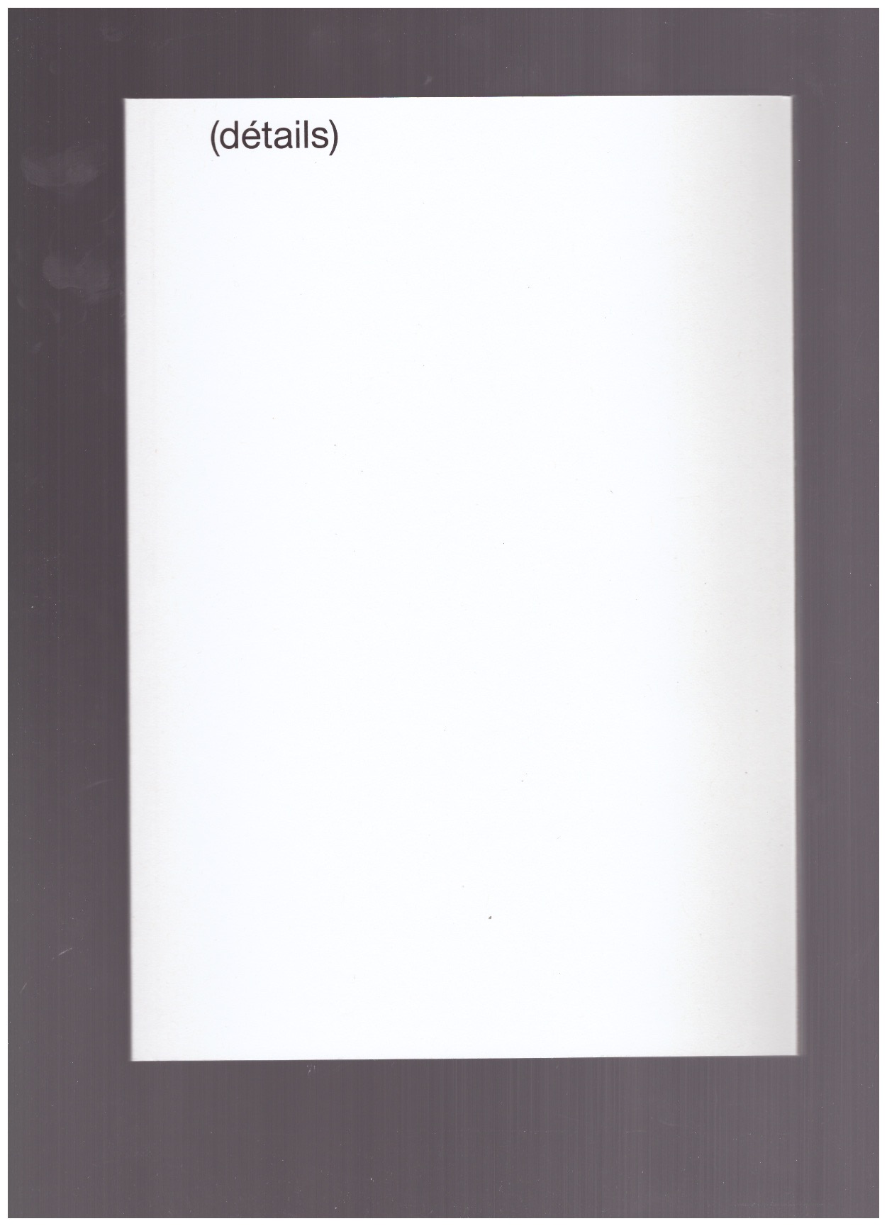 MOSCOVICI, Flora - (détails)